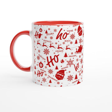 Amalfi Coast Xmas Mug White 11oz - AMALFITANA STORE
